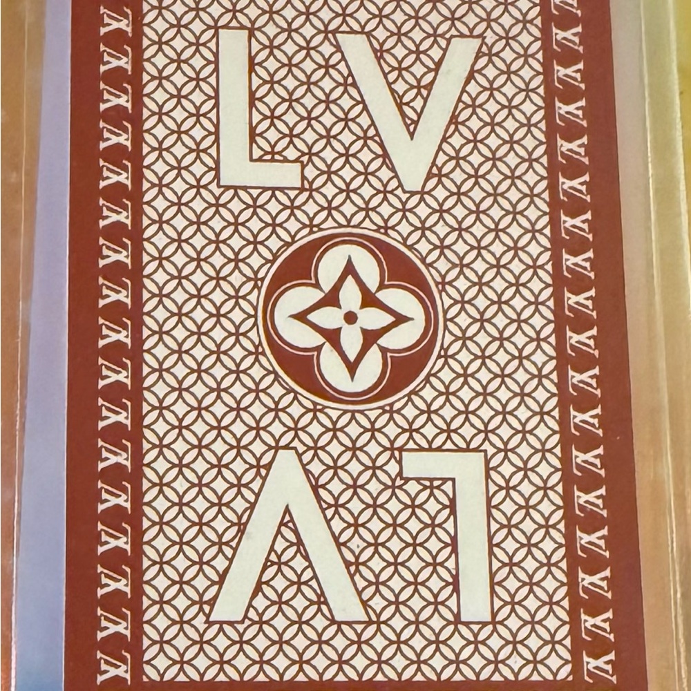 LV LOUIS VUITTON Four of Hearts Playing Card